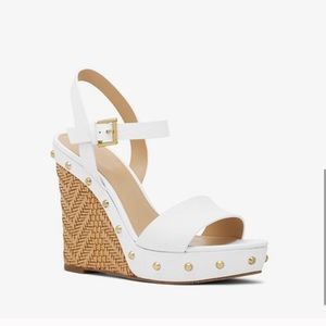 Micheal Kors Studded Wedge Ratan Heel